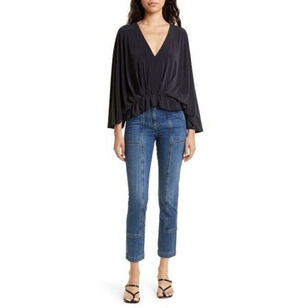 Ramy Brook Arizona High Rise Slim Leg Crop Jeans Size 29 NWT Medium Wash Slim